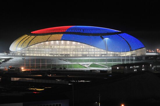 Construction of Olympic facilities in Sochi's Imeretin Valley