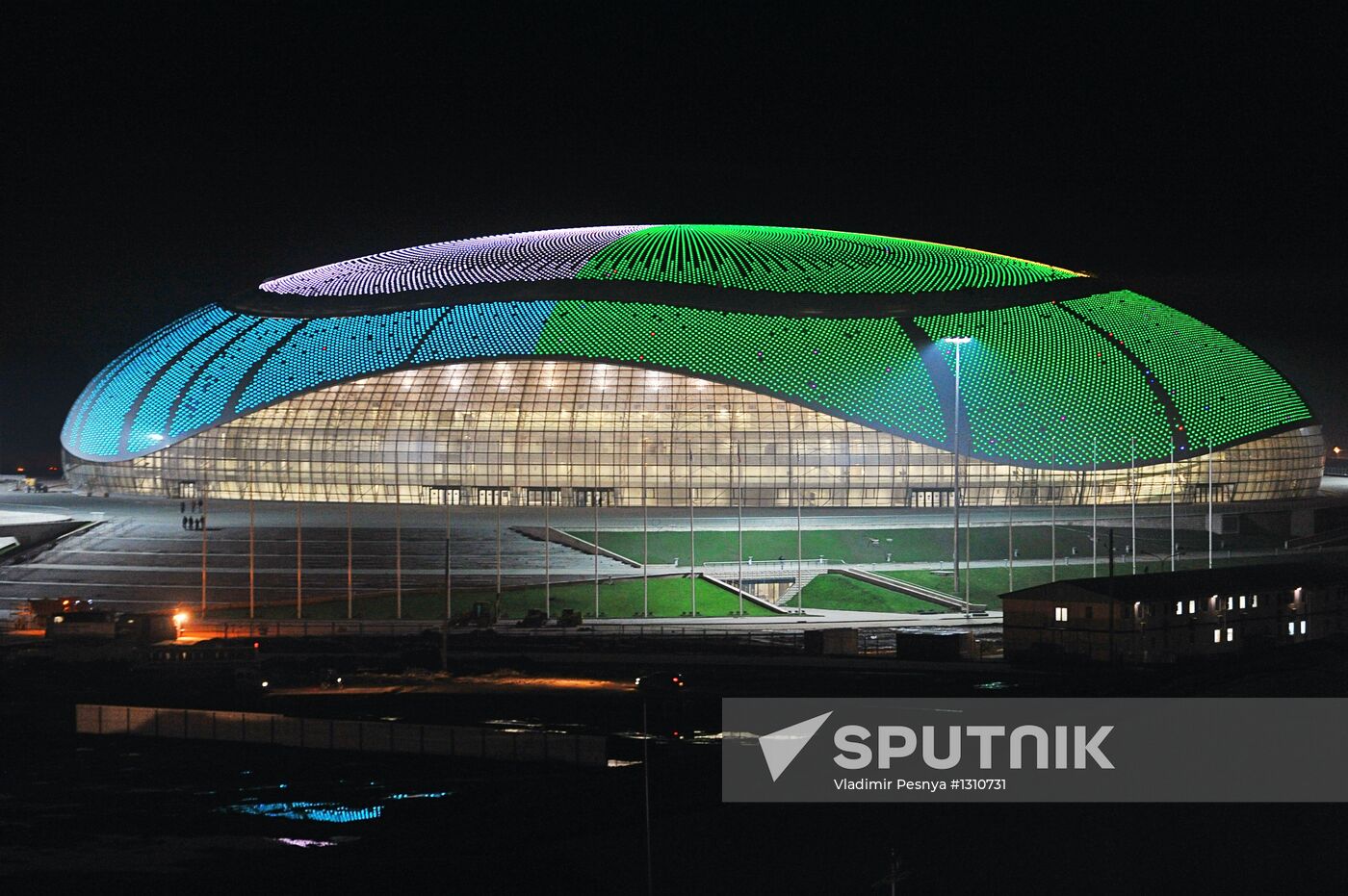 Construction of Olympic facilities in Sochi's Imeretin Valley