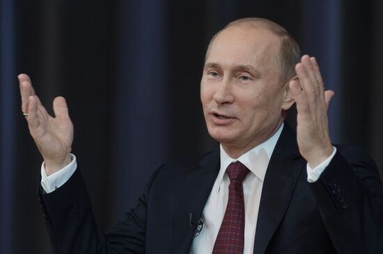 President Vladimir Putin meets with his representatives