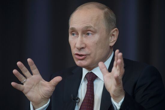 President Vladimir Putin meets with his representatives