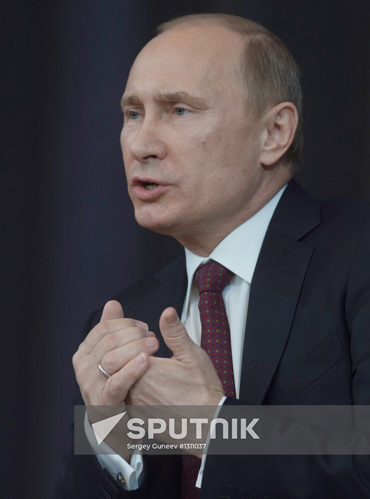 President Vladimir Putin meets with his representatives