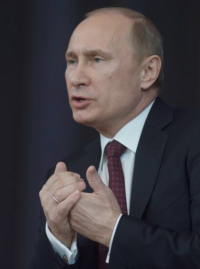 President Vladimir Putin meets with his representatives