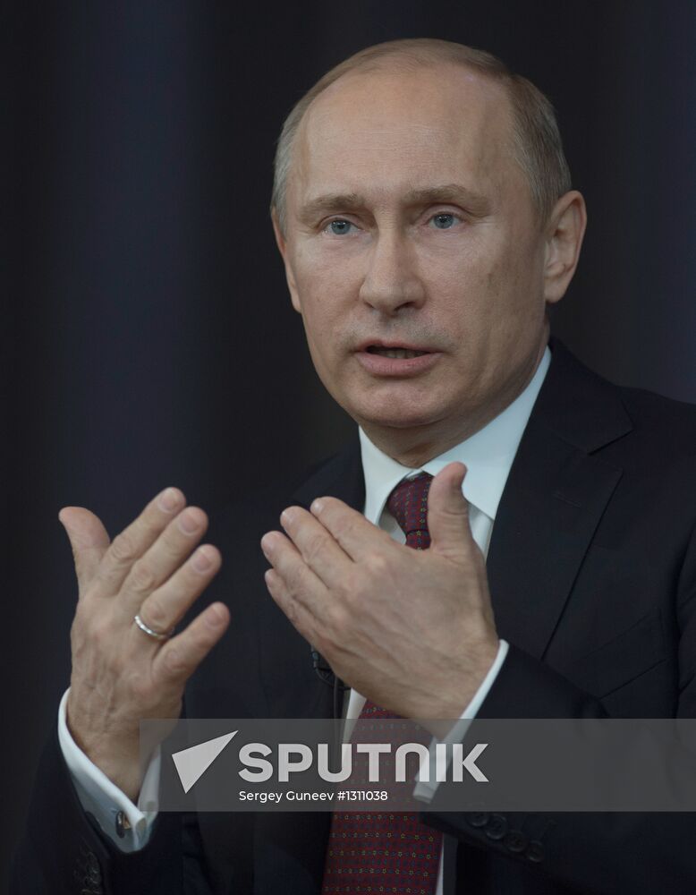 President Vladimir Putin meets with his representatives
