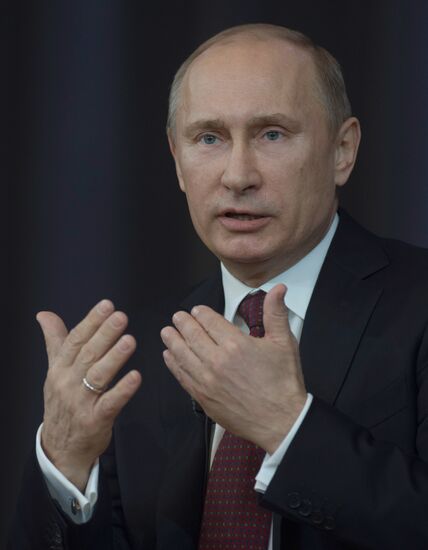 President Vladimir Putin meets with his representatives