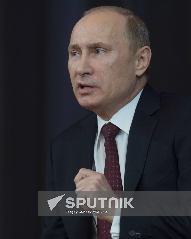 President Vladimir Putin meets with his representatives
