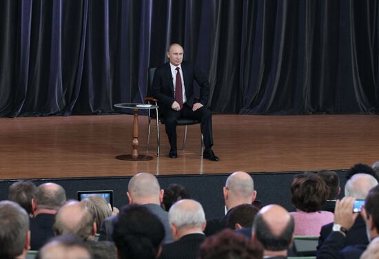 President Vladimir Putin meets with his representatives