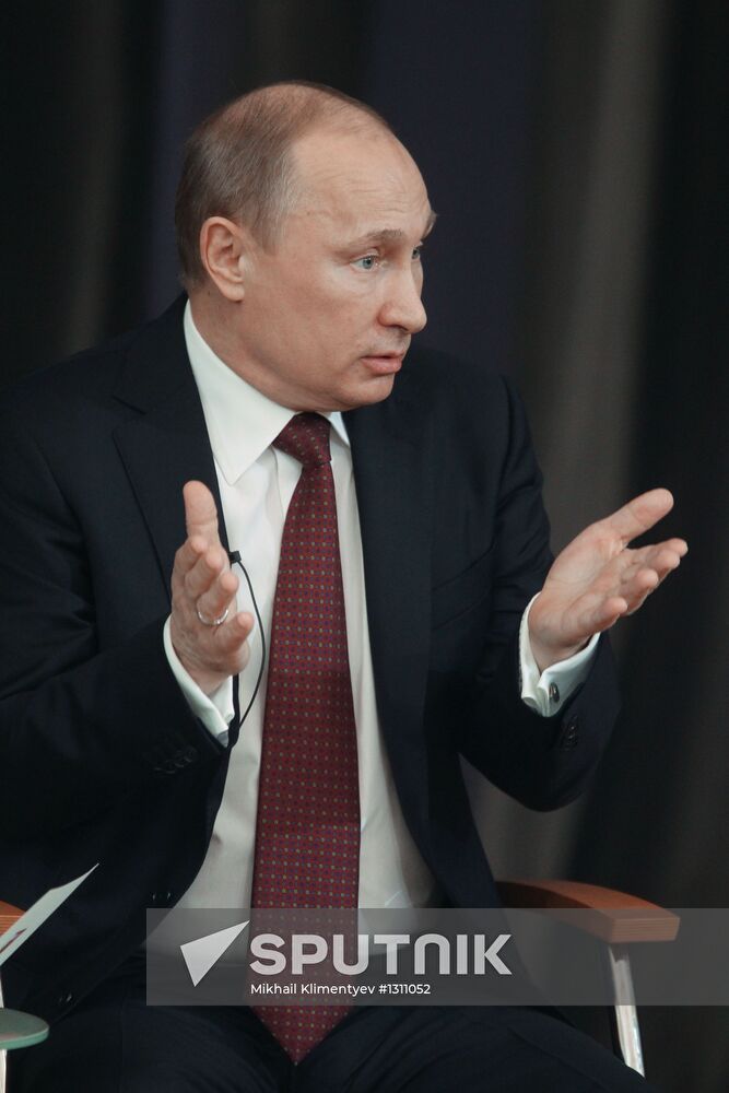 President Vladimir Putin meets with his representatives