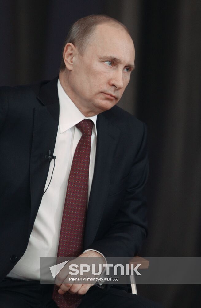 President Vladimir Putin meets with his representatives