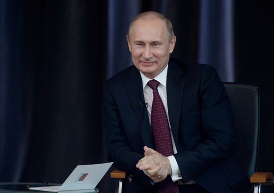 President Vladimir Putin meets with his representatives