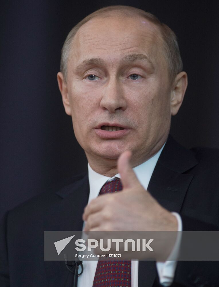 President Vladimir Putin meets with his representatives
