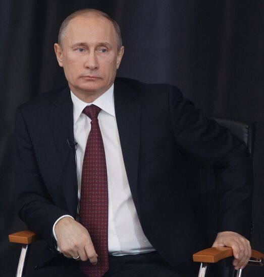 President Vladimir Putin meets with his representatives