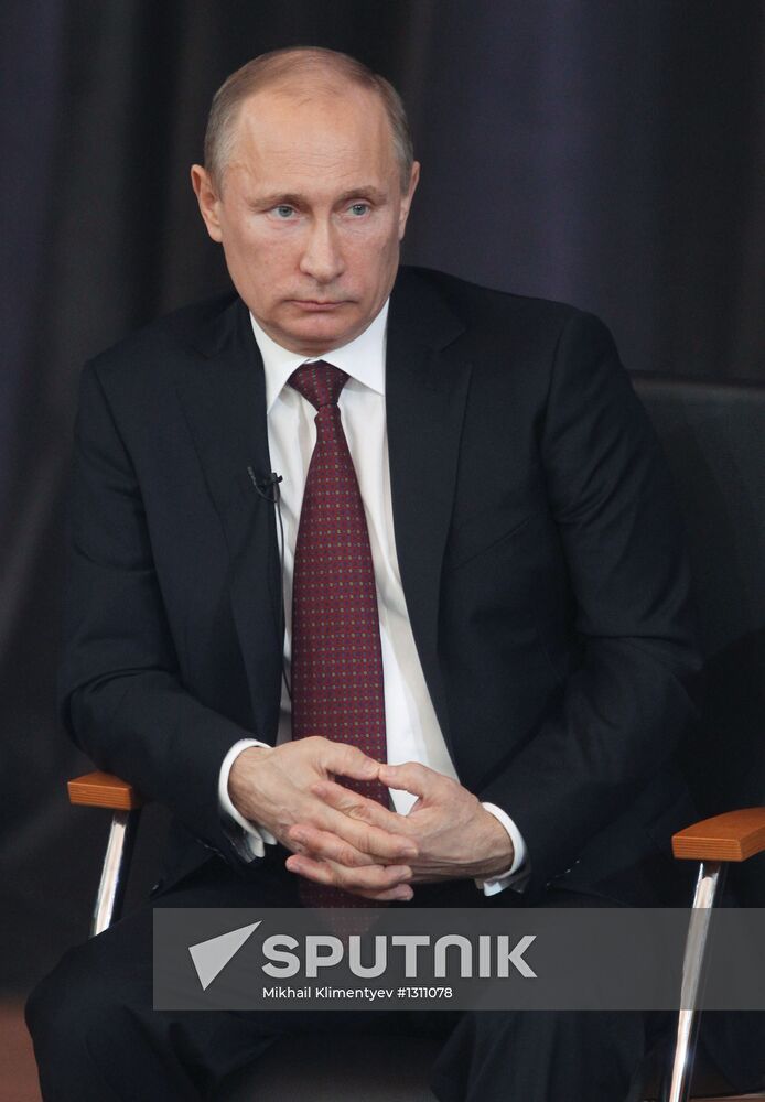 President Vladimir Putin meets with his representatives