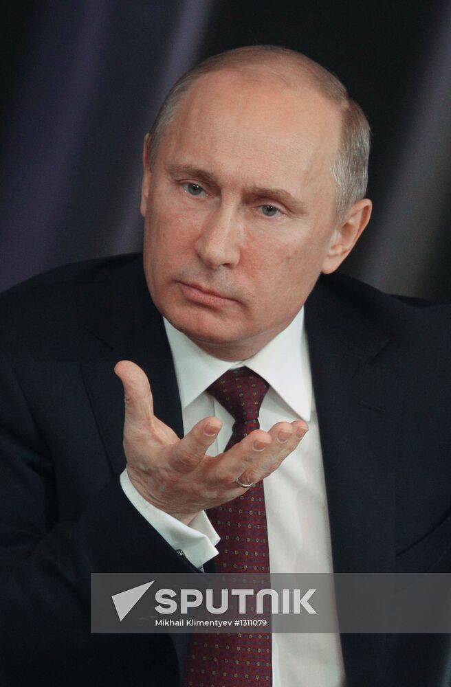 President Vladimir Putin meets with his representatives