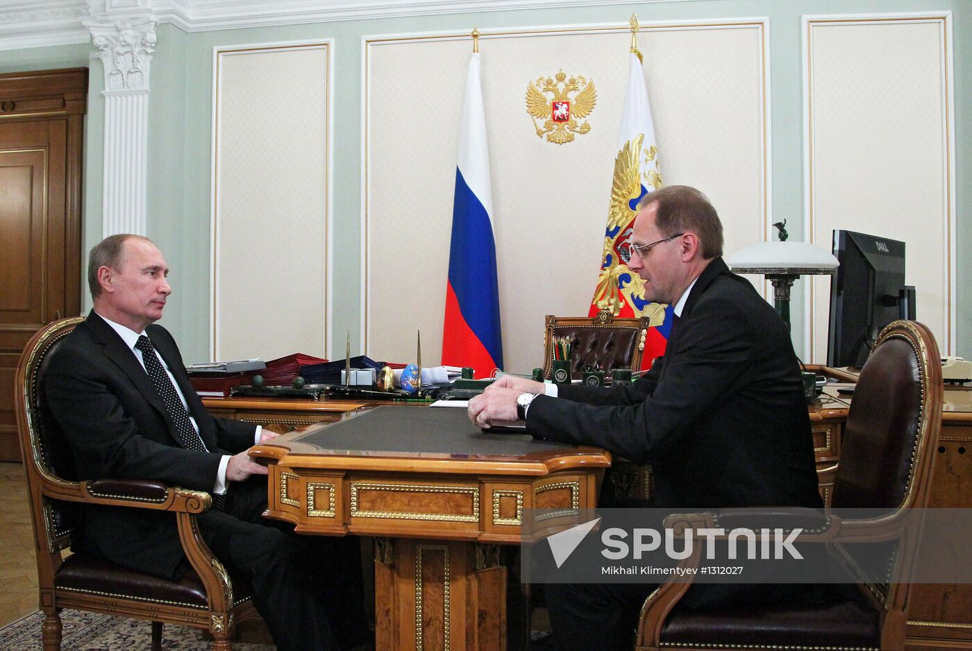 Vladimir Putin meets with Vasily Yurchenko