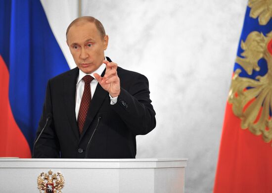 Russian President Vladimir Putin's address to Federal Assembly