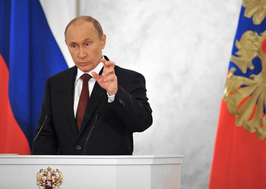 Russian President Vladimir Putin's address to Federal Assembly