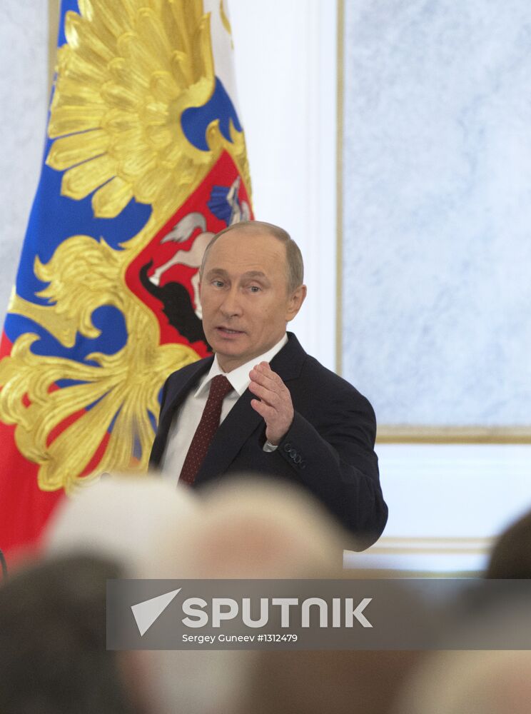 Russian President Vladimir Putin's address to Federal Assembly