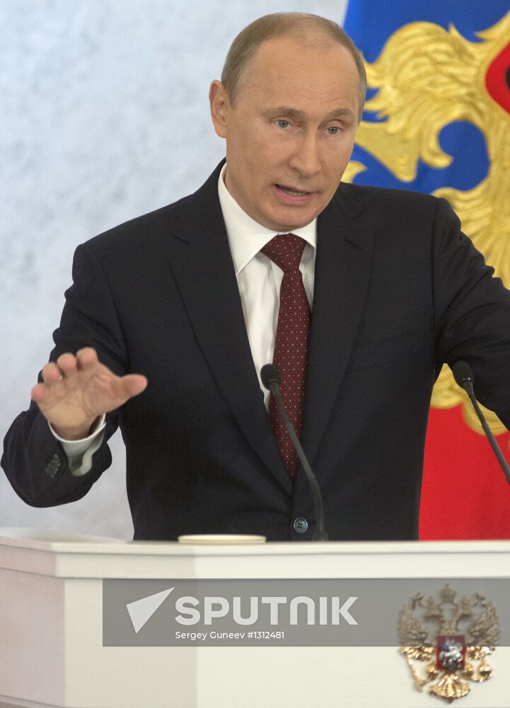 Russian President Vladimir Putin's address to Federal Assembly