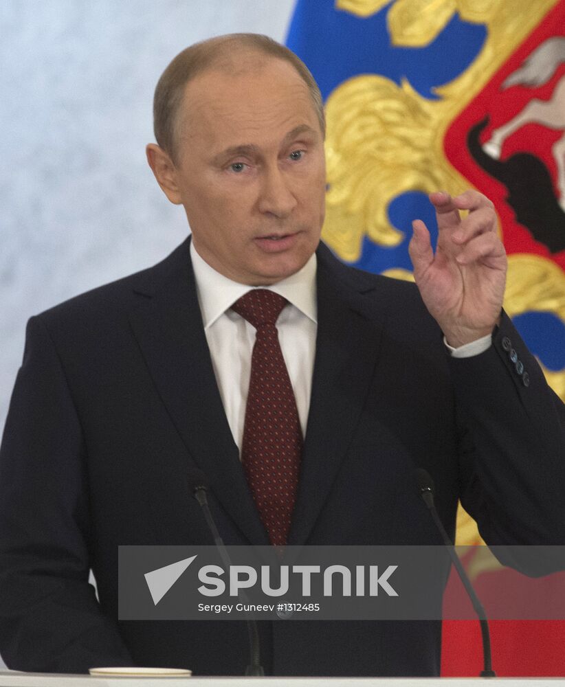 Russian President Vladimir Putin's address to Federal Assembly