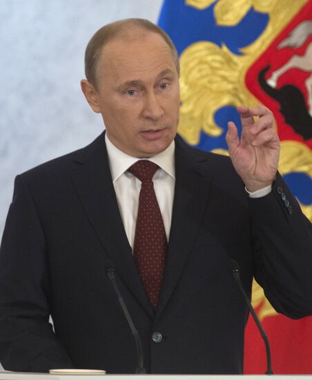 Russian President Vladimir Putin's address to Federal Assembly
