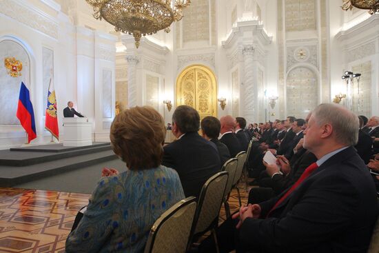 Russian President Vladimir Putin's address to Federal Assembly