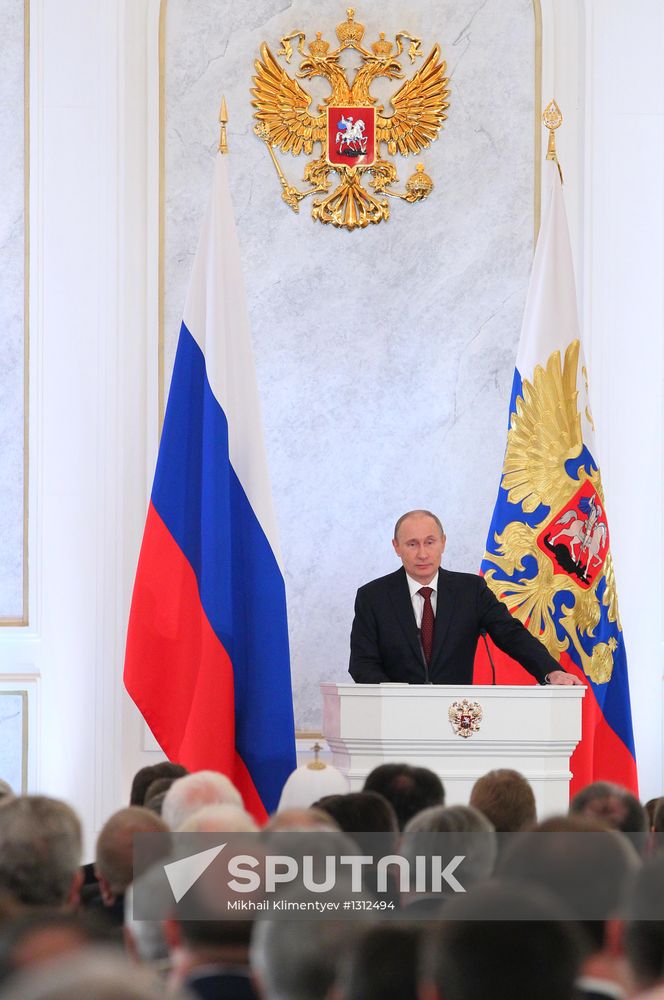 Russian President Vladimir Putin's address to Federal Assembly