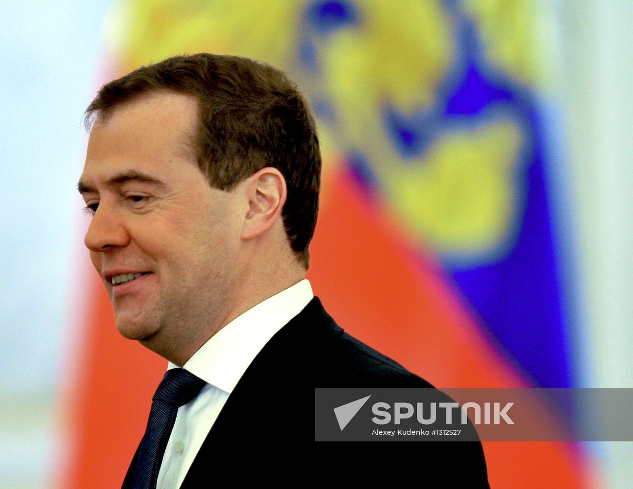 D. Medvedev listens to presidential address to Federal Assembly
