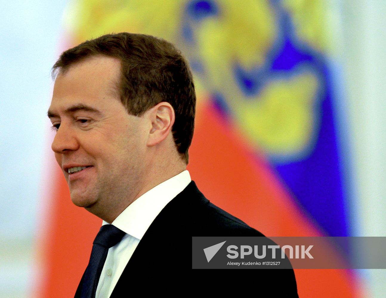 D. Medvedev listens to presidential address to Federal Assembly