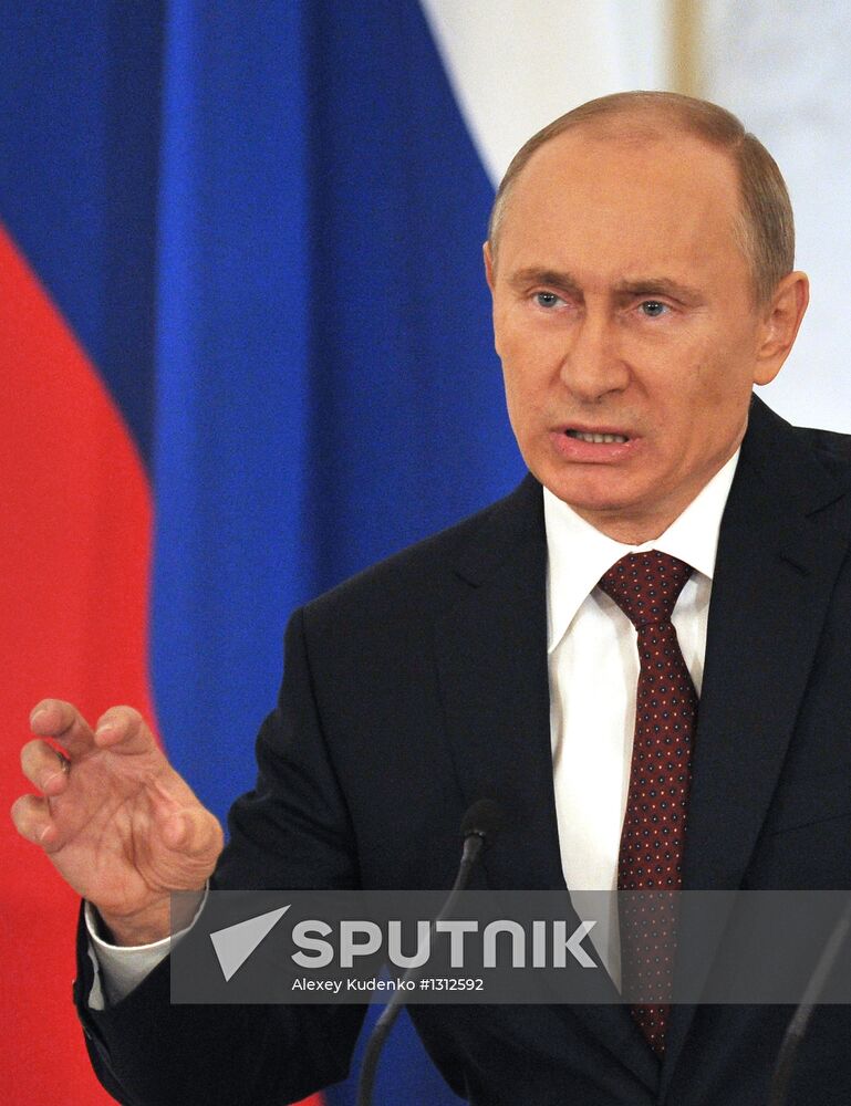 Russian President Putin's annual address to Federal Assembly