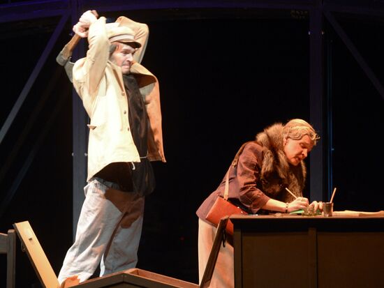 Dress rehearsal of play R.R.R. at Mossovet Theater