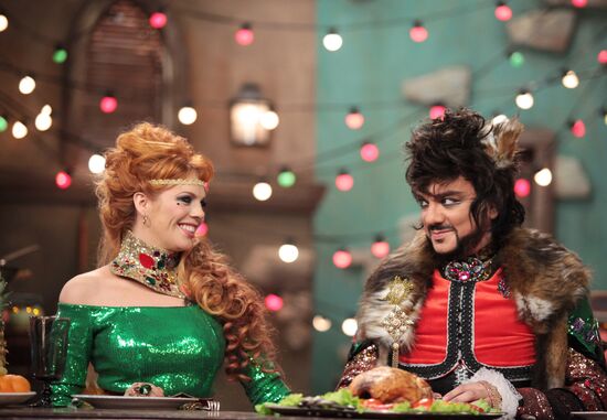 Filming of New Year's Eve TV musical Little Red Riding Hood