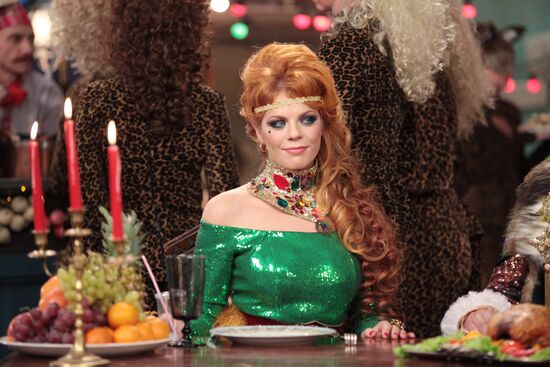 Filming of New Year's Eve TV musical Little Red Riding Hood