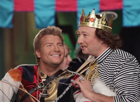 Filming of New Year's Eve TV musical Little Red Riding Hood