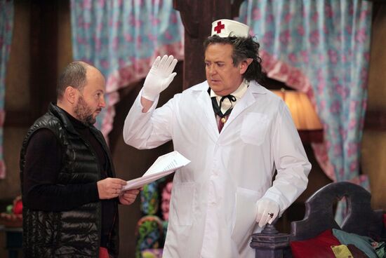 Filming of New Year's Eve TV musical Little Red Riding Hood