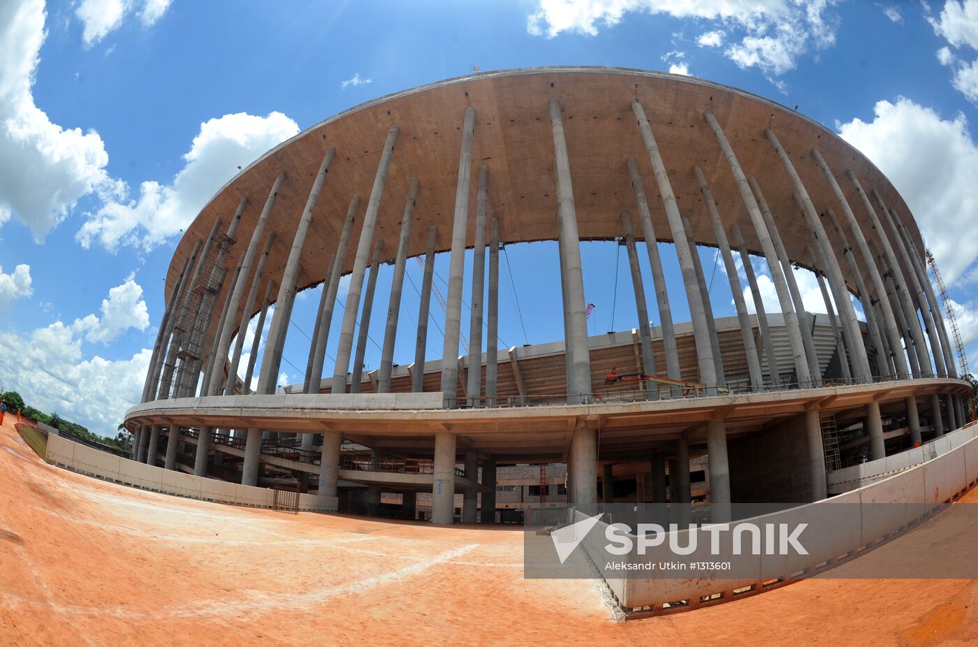 Construction of National Stadium in Brazil