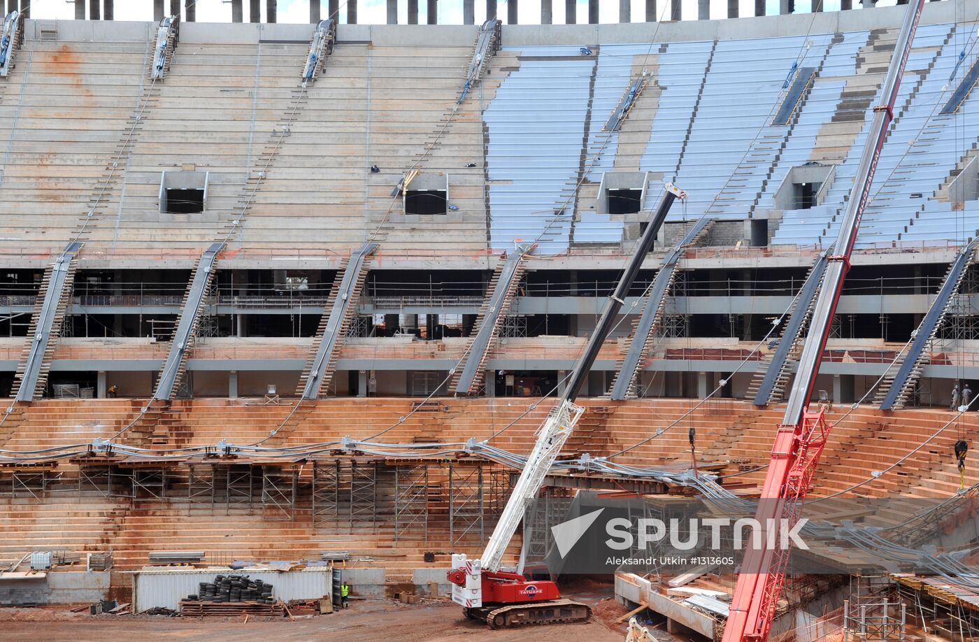 Construction of National Stadium in Brazil