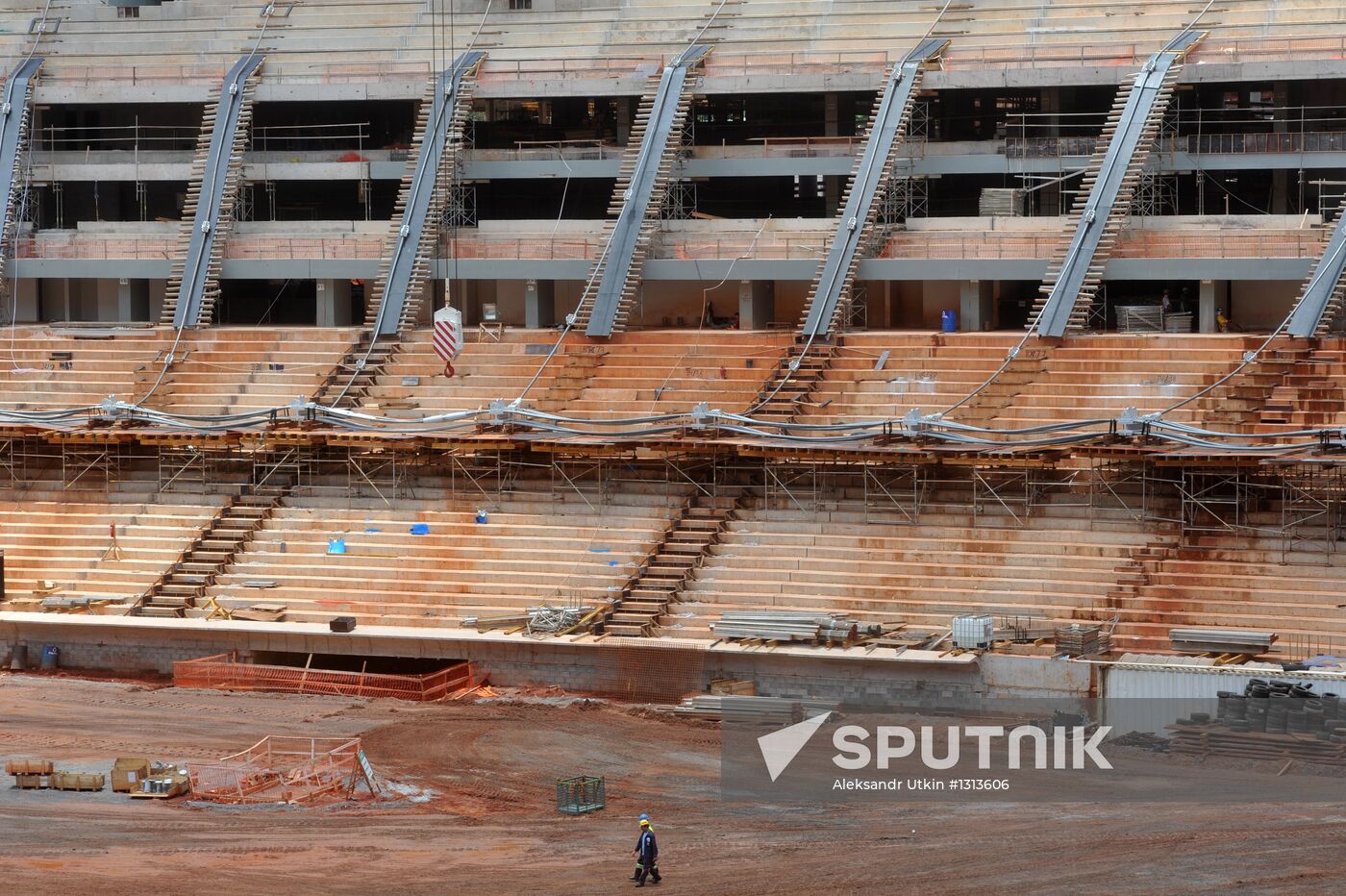Construction of National Stadium in Brazil