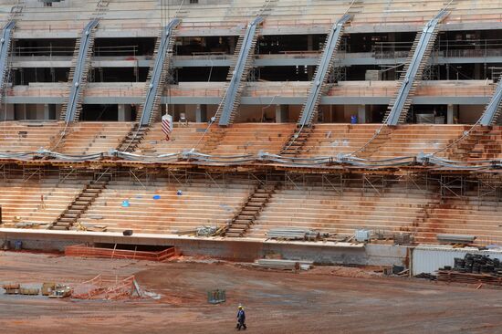 Construction of National Stadium in Brazil