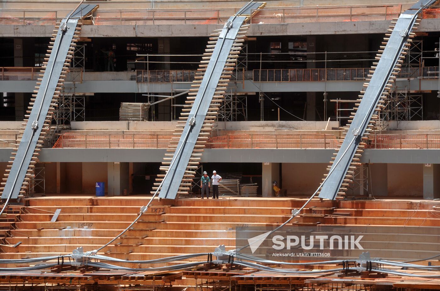 Construction of National Stadium in Brazil