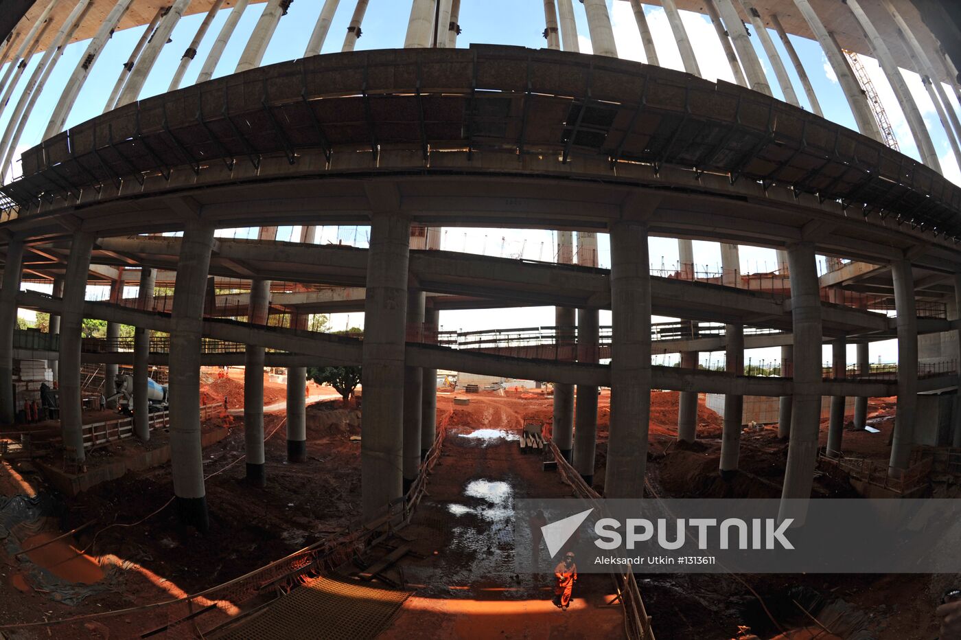 Construction of National Stadium in Brazil