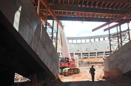 Construction of National Stadium in Brazil