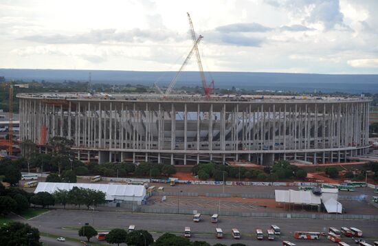 Construction of National Stadium in Brazil