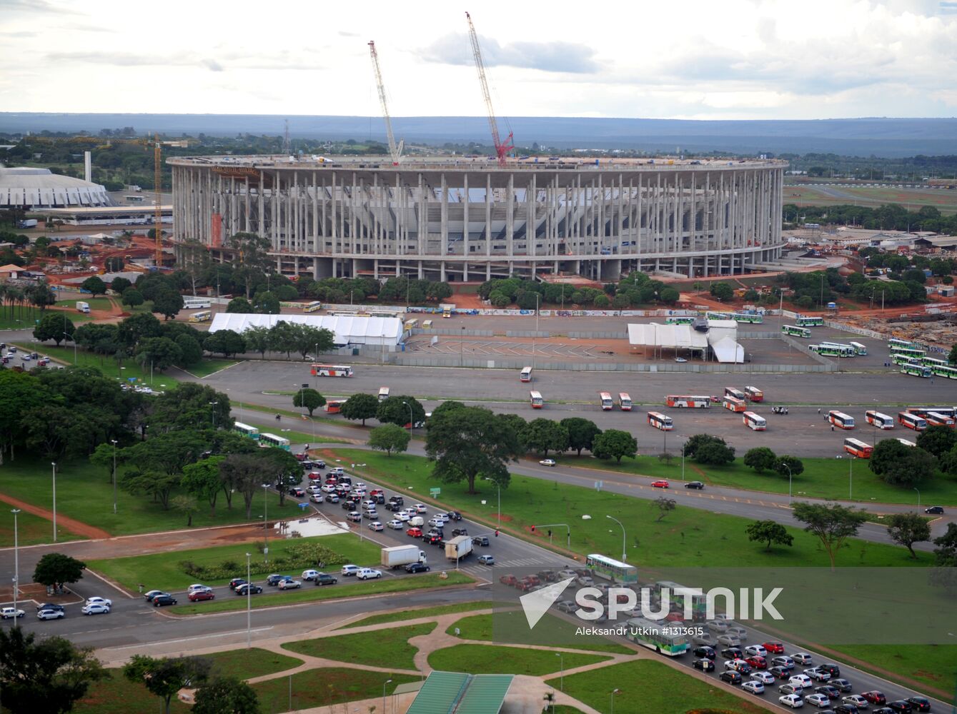 Construction of National Stadium in Brazil