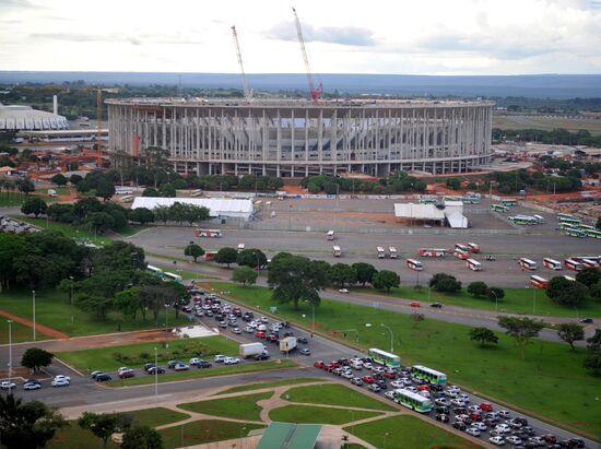 Construction of National Stadium in Brazil