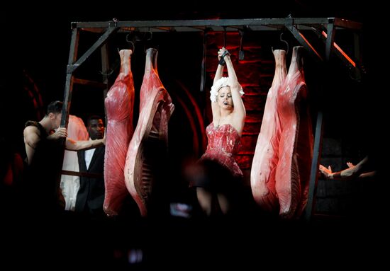 Lady Gaga concert in Moscow