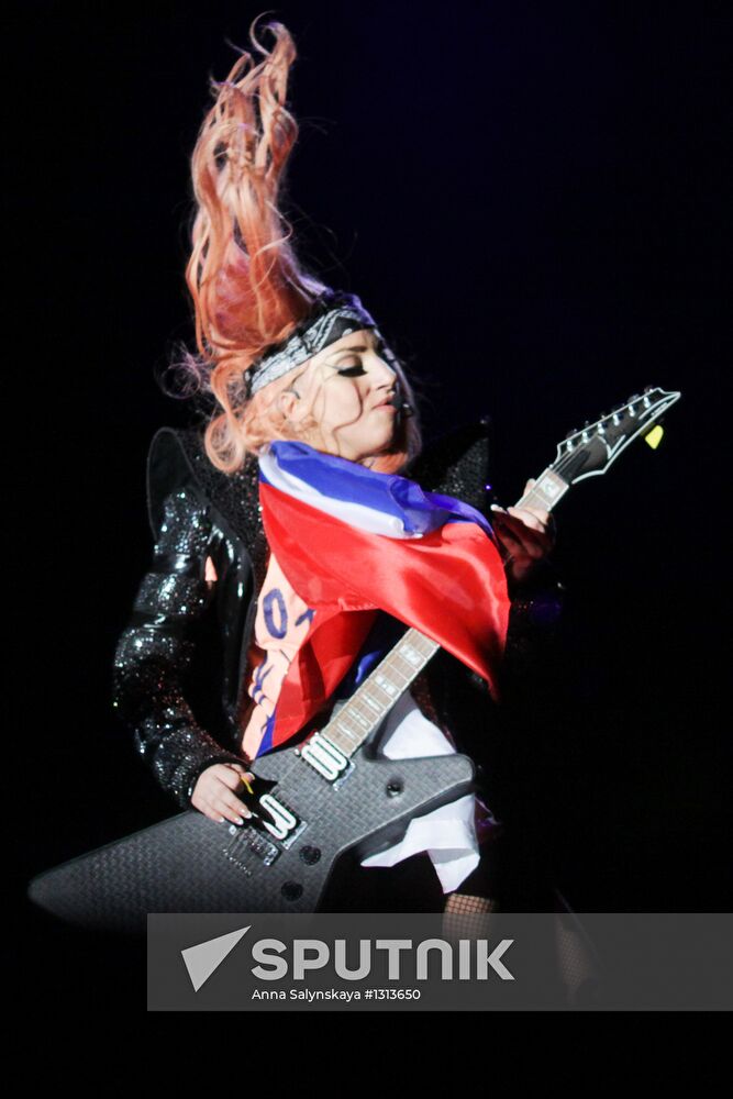 Lady Gaga concert in Moscow