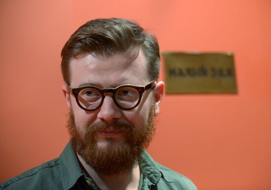 Rehearsal of play "Sailors and Whores" in Moscow