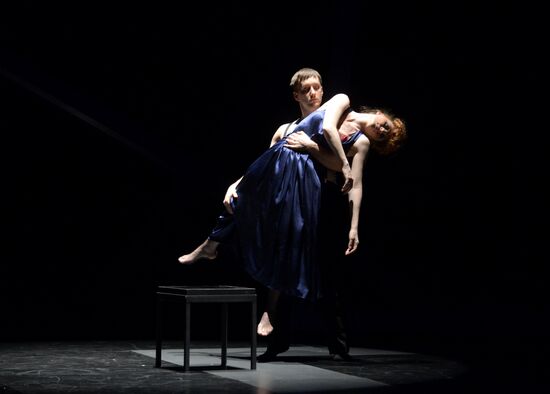 Rehearsal of play "Sailors and Whores" in Moscow