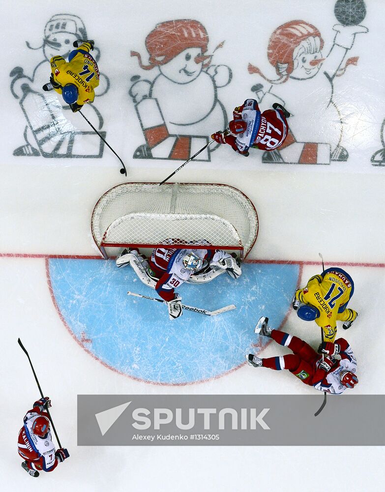 Euro Hockey Tour. Channel One Cup. Russia vs. Sweden