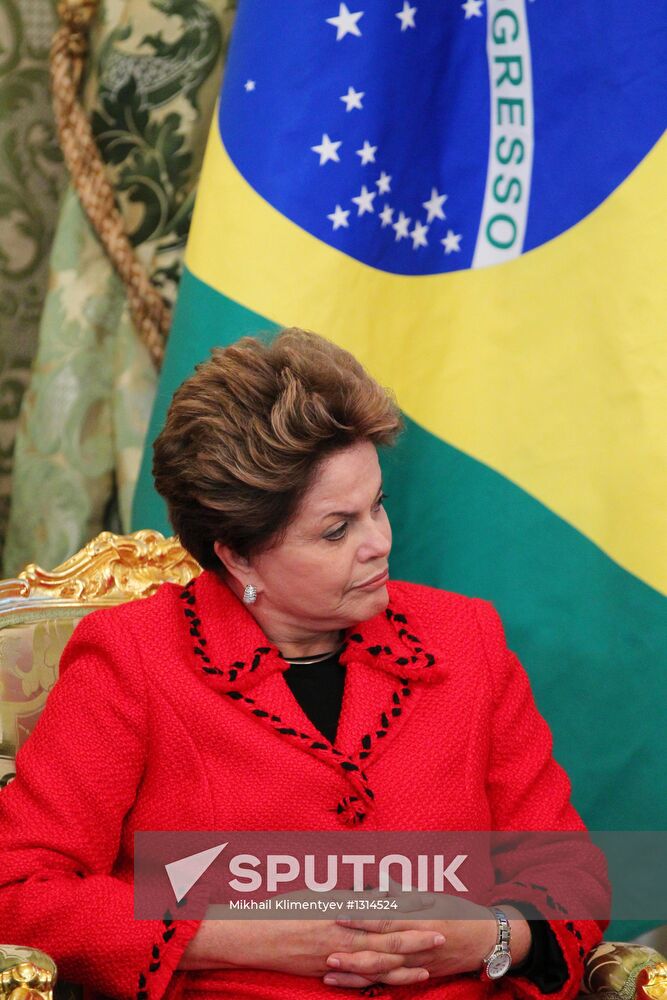 V.Putin meets with D.Rousseff in Moscow